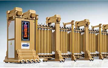 門之神KS188（金色）鋅鋁合金電動伸縮門