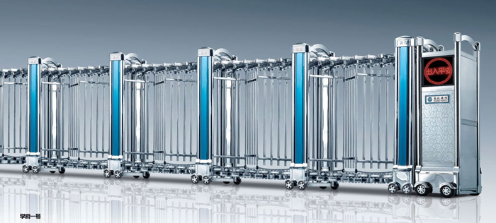 南北德信學(xué)府一號(hào)不銹鋼伸縮門