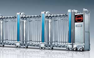 南北德信學府一號不銹鋼伸縮門