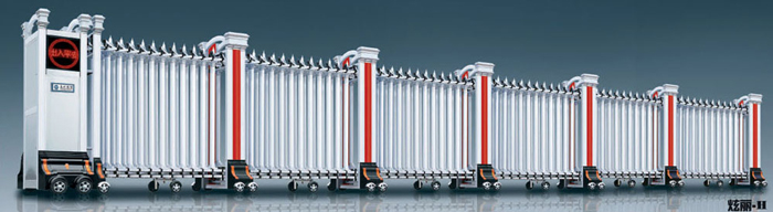 南北德信炫麗-H鋁合金伸縮門(mén)