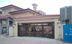 海南三亞私人別墅NB985鋁藝門 - 中出網(wǎng)-智能出入口與停車充電門戶