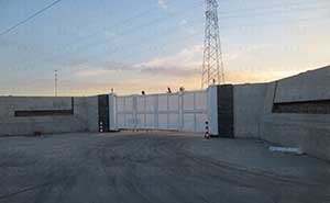 鹽城西大豐劉莊自來水廠智能安全伸縮平移門工程案例