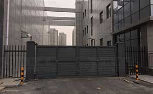 山東淄博市人民銀行智能平開門工程案例