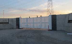 鹽城西大豐劉莊自來水廠智能懸折門案例 - 中出網(wǎng)-智能出入口與停車充電門戶