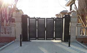 天津?yàn)I海湖智能懸折門案例