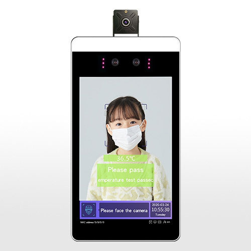 英文版溫度檢測人臉識別終端A款