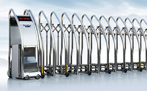 不銹鋼伸縮門 - 電動門曲美系列SQMGS不銹鋼伸縮門