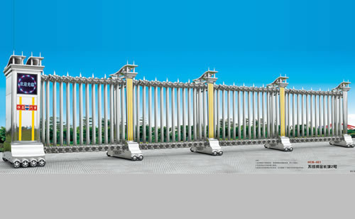 HCB-001不銹鋼金長(zhǎng)城2號(hào)電動(dòng)伸縮門(mén)