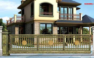 鋁藝懸浮庭院大門