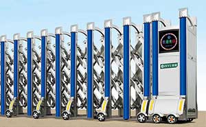 巨龍2號不銹鋼伸縮門