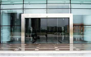 不銹鋼包框自動感應門