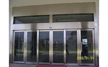 帶固定搖頭不銹鋼包框自動感應門