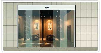 HY-A1純玻璃雙開自動門