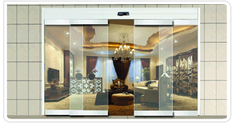 HY-A2純玻璃雙開式緊急速推自動門