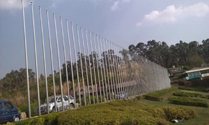 云南昆明園藝博覽園旗桿案例 - 中出網(wǎng)-智能出入口與停車充電門戶