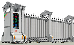 鋁合金伸縮門 - 君威-16017鋁合金伸縮門