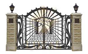 浪漫鐵藝庭院大門