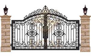 花紋鐵藝庭院大門