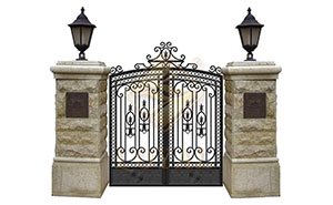 鐵藝大門 - 粗獷庭院門