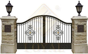 鐵藝大門 - 古樸庭院門