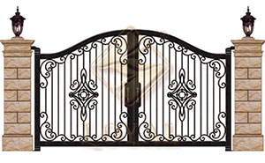 鐵藝大門(mén) - 莊重庭院門(mén)