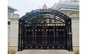 僑建御溪谷別墅鐵藝大門案例