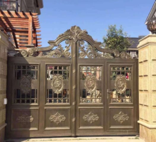 鋁藝庭院大門 黃驊樓梯欄桿生產(chǎn)安裝