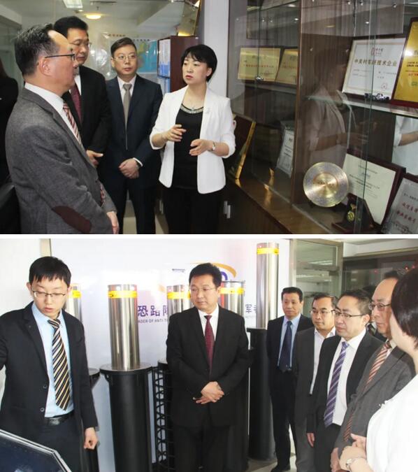 卓奧世鵬董事長(zhǎng)周鵬首先陪同國(guó)家核安保技術(shù)中心領(lǐng)導(dǎo)代表一行參觀了卓奧世鵬總部