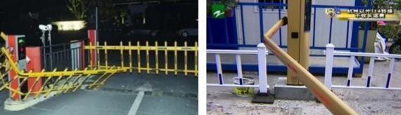 道閘抗撞性能較差