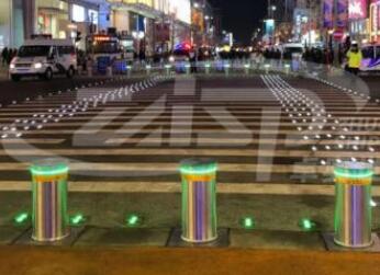 卓奧世鵬獨立研發(fā)交通信號燈聯(lián)動升降柱，提升防范應對有效手段