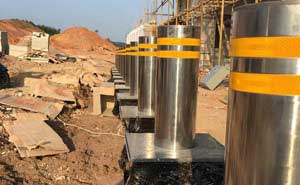 廣西武警總隊(duì)升降柱案例 - 中出網(wǎng)-智能出入口與停車充電門戶