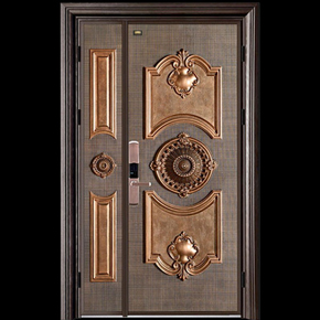 中式別墅大門(mén)鑄鋁卡防盜非標(biāo)門(mén)雙開(kāi)門(mén)子母農(nóng)村大門(mén)