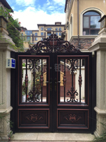 鋁藝大門(mén)中式別墅庭院小門(mén)進(jìn)戶門(mén)雙開(kāi)對(duì)開(kāi)自動(dòng)大門(mén)鄉(xiāng)村大門(mén)