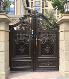 定制鋁藝別墅庭院大門(mén)鄉(xiāng)村小區(qū)家用