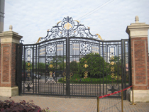 鐵藝大門 鉑萊鐵藝大門可來圖定制廠家直銷