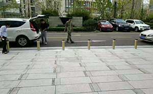 浙江省百合公寓物業(yè)服務中心升降柱安裝實例