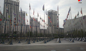 青奧會旗桿案例 - 中出網(wǎng)-智能出入口與停車充電門戶