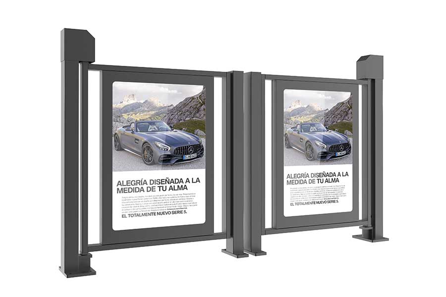 小區(qū)人行通道廣告門