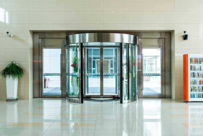上海貝嶺大廈旋轉(zhuǎn)門案例 - 中出網(wǎng)-智能出入口與停車充電門戶