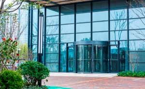 上海張江集團旋轉(zhuǎn)門案例 - 中出網(wǎng)-智能出入口與停車充電門戶