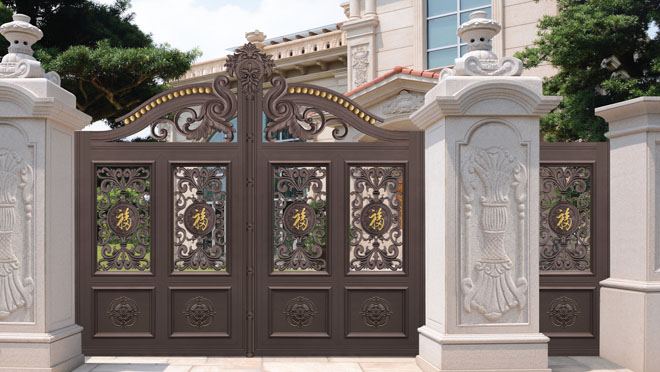 保利獨(dú)墅西岸別墅大門(mén)案例 - 中出網(wǎng)-智能出入口與停車(chē)充電門(mén)戶(hù)