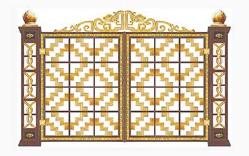 鋁藝大門 - 華夏之光