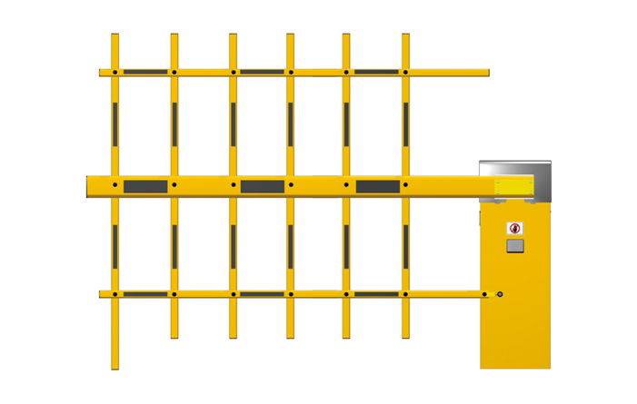 三欄柵欄數字道閘-B型
