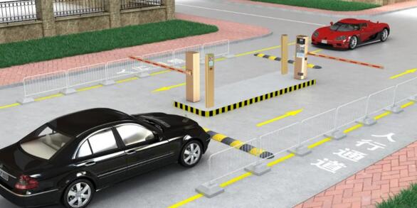 藍卡LCD高速車牌識別道閘掃碼付一體機