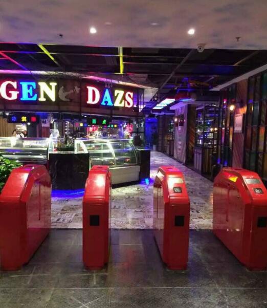 杭州香四海自助餐廳通道閘案例