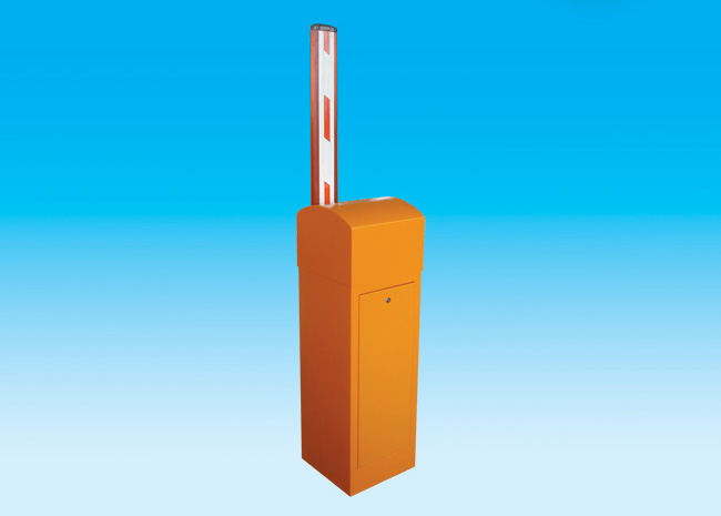 橙色弧頂八角直桿道閘