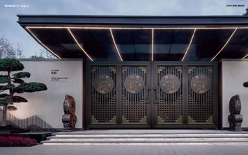 電動(dòng)折疊門(mén) - 松鶴-SH-19200（名流深咖+藝術(shù)金黃）