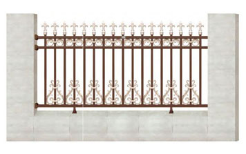 WL-17905護欄（名流深咖+藝術(shù)金黃）