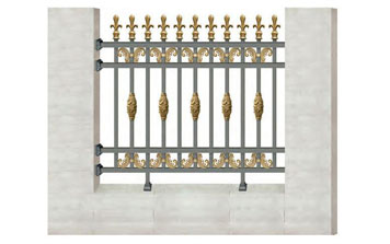 WL-19107護欄（深空灰+藝術(shù)金黃）