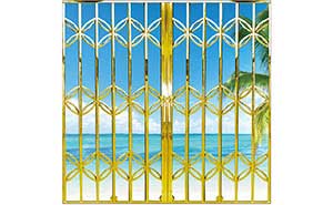 不銹鋼拉閘門(mén) - 全鈦金花型拉閘門(mén)